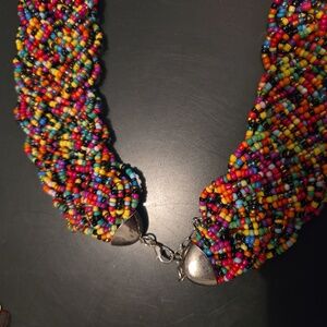 These are sea beads, and they are braided.This is the most beautiful brand new